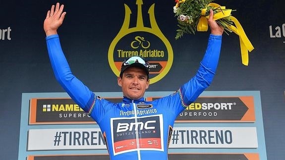 Van Avermaet, en el podio. 