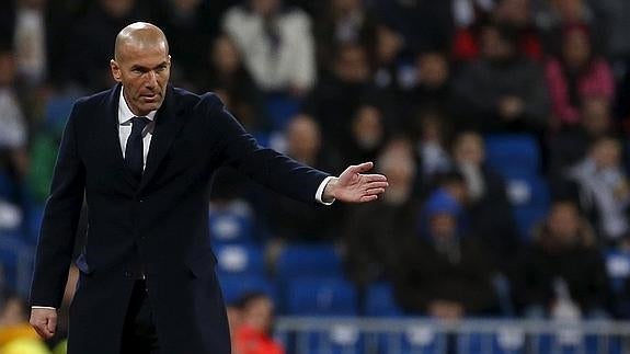 Zinédine Zidane, en el partido contra el Sevilla. 