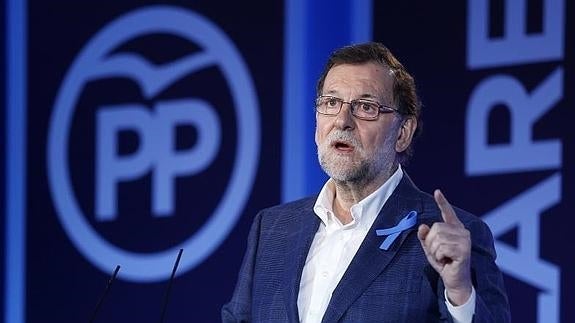 Mariano Rajoy, ayer en un acto en Sevilla. 