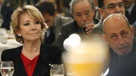 La portavoz municipal del PP en el Ayuntamiento de Madrid, Esperanza Aguirre.