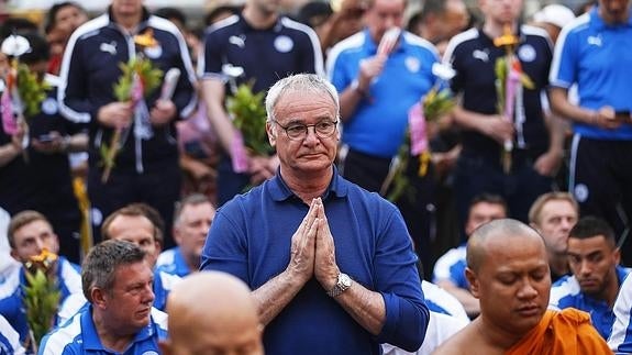 Claudio Ranieri, en una de sus visitas. 