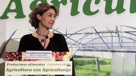 La ministra de Agricultura, Alimentación y Medio Ambiente en funciones, Isabel García Tejerina.
