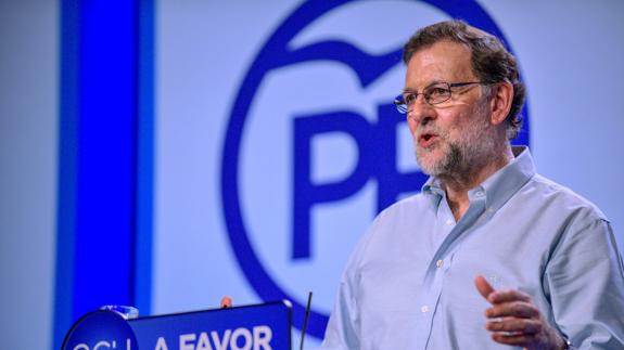 El presidente del Partido Popular, Mariano Rajoy. 