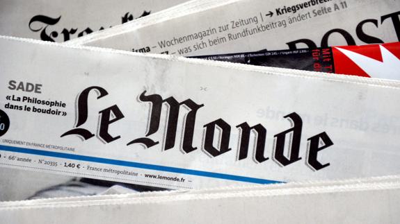 Vista del diario francés 'Le Monde'.