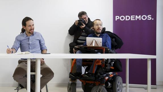 Pablo Iglesias y Pablo Echenique.