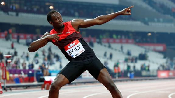 Usain Bolt, durante una competición. 