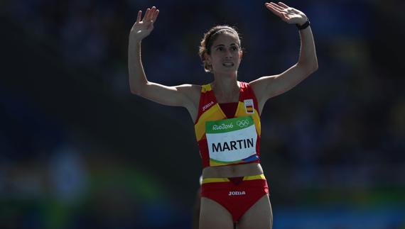 Diana Martín, durante una competición. 