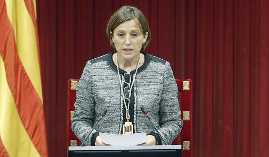 La presidenta del Parlament catalán, Carme Forcadell. 