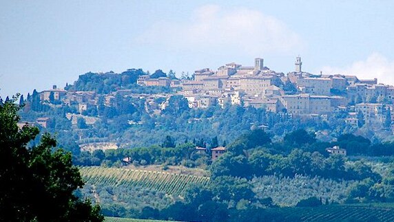 Montepulciano, pueblo con encanto de la Toscana italiana.