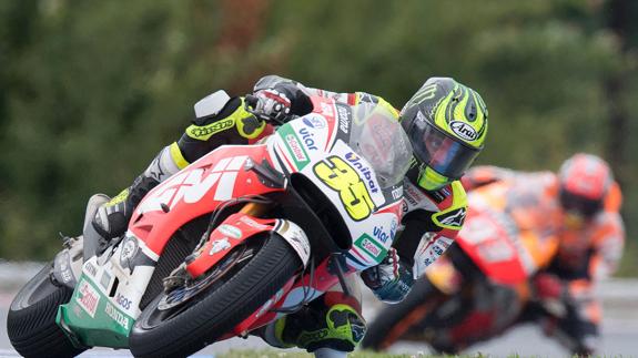 Cal Crutchlow, durante la carrera. 