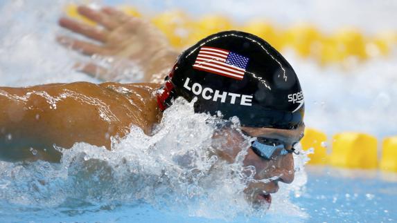 Lochte, durante la competición. 