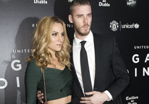 Edurne y David De Gea.