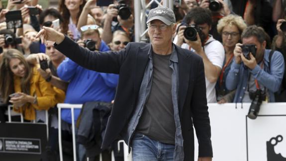 Richard Gere en su llegada al Festival de Cine de San Sebastián.