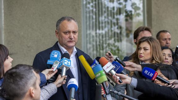 El socialista moldavo Igor Dodon.