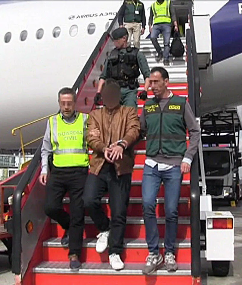 Patrick Nogueira llega a Madrid tras confesar su crimen