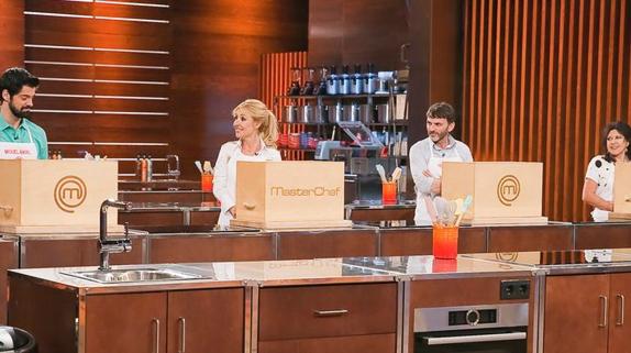 Los cuatro finalistas de la primera edición de 'MasterChef Celebrity'.