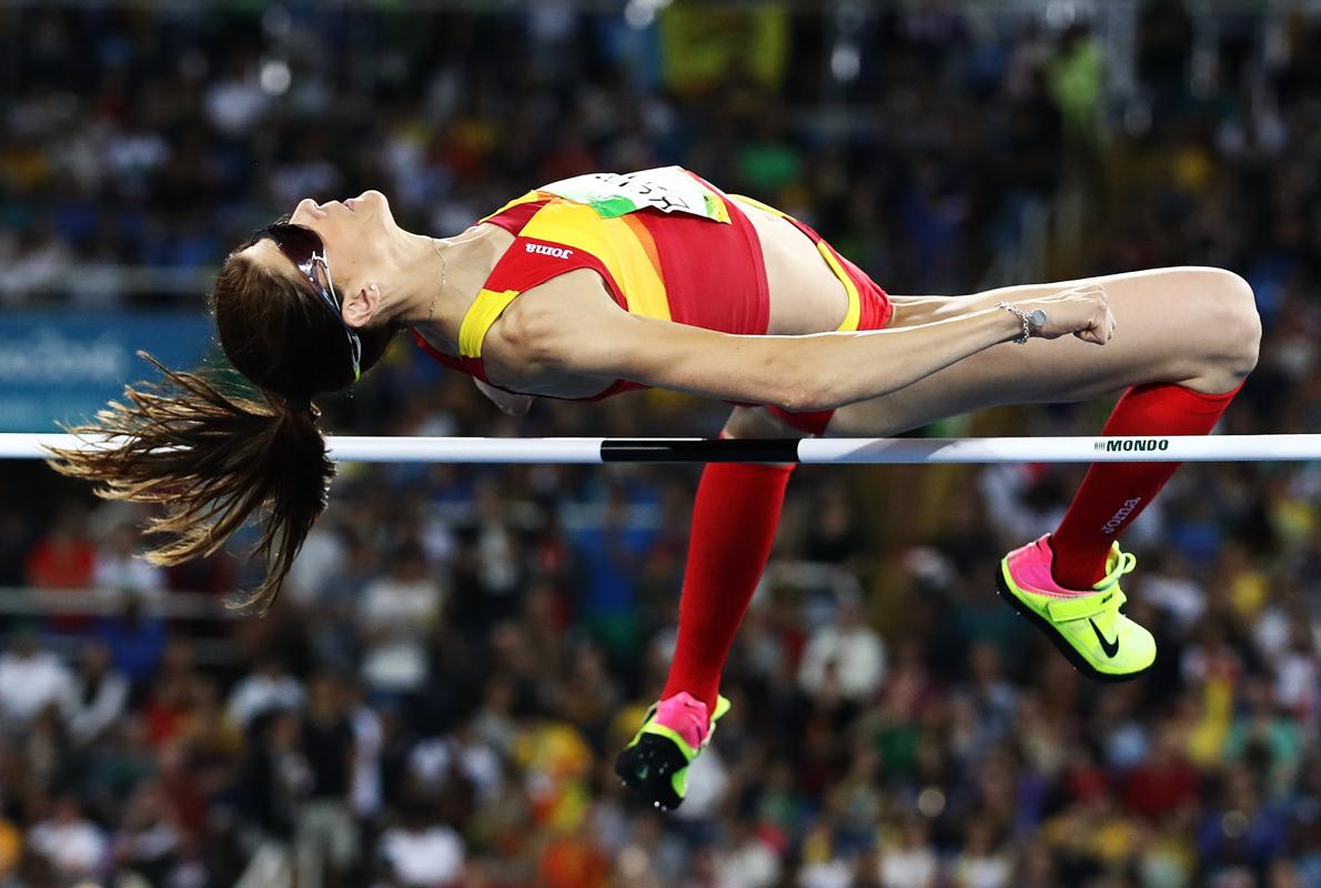 Ruth Beitia, en la prueba de Río en la que conquistó el oro. 