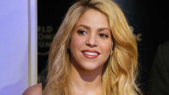 Shakira, tras recibir su premio. 