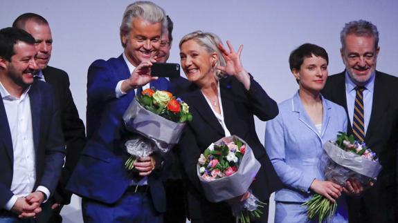 Le Pen y  Geert Wilders.