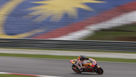 Marc Márquez, durante los entrenamientos. 