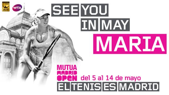 Maria Sharapova jugará el Mutua Madrid Open