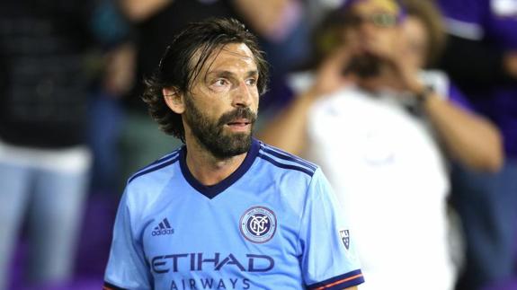 Pirlo, durante un partido con los New York City. 