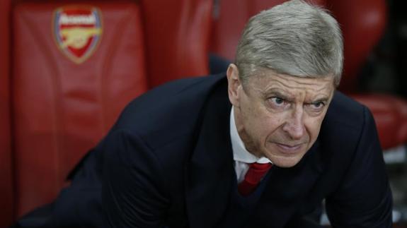 Arsene Wenger, ante el Bayern. 