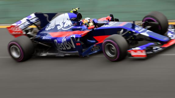 Carlos Sainz, en el circuito de Melbourne. 