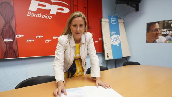 La secretaria general del PP vasco, Amaya Fernández.