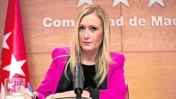 La presidenta de la Comunidad de Madrid, Cristina Cifuentes.