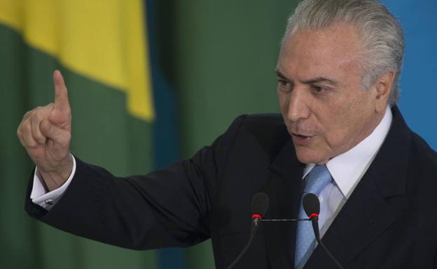 El presidente de Brasil, Michel Temer.