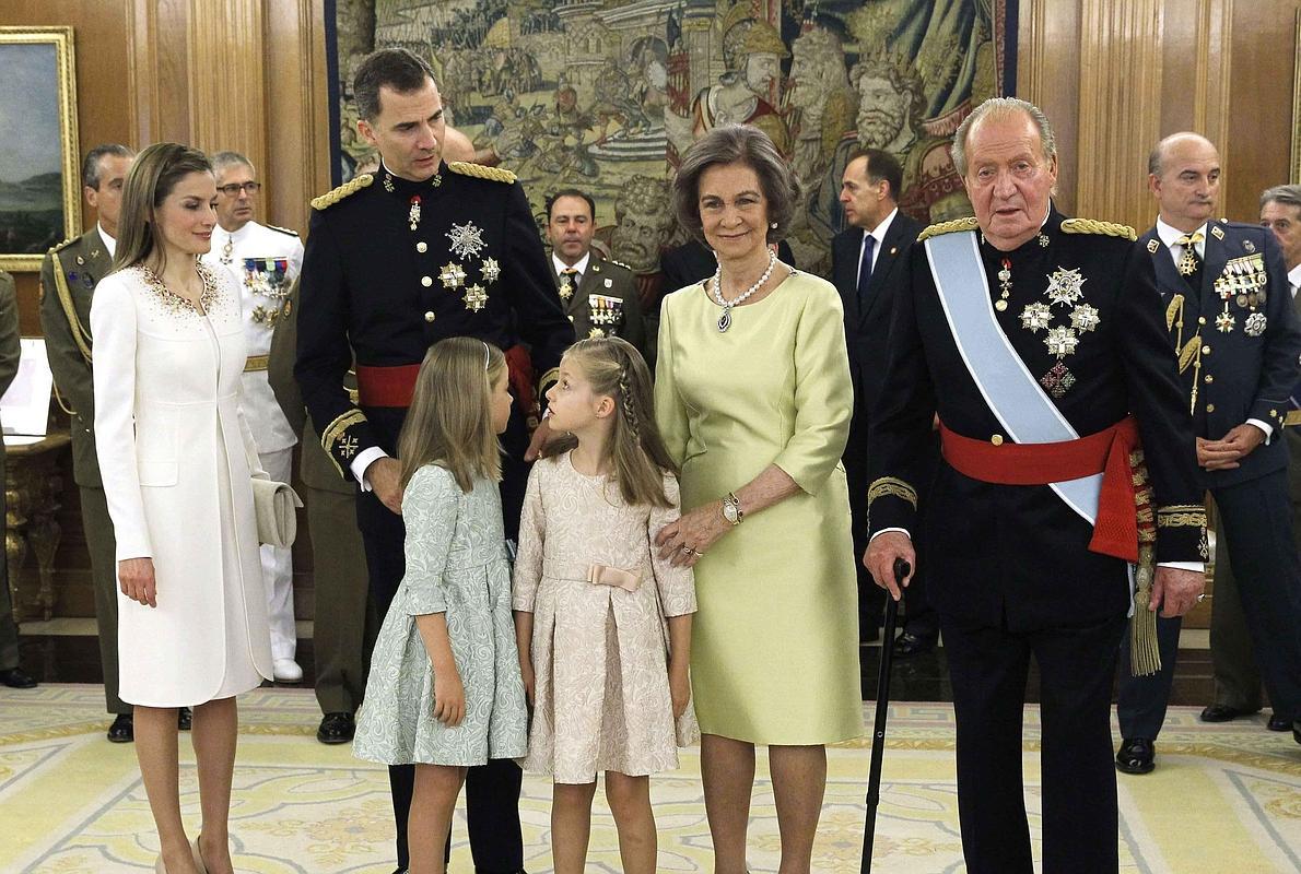 La Familia Real, el día de la proclamación de Felipe VI.