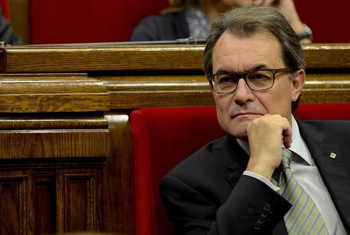 Artur Mas, en el Parlament. 