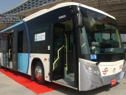 Imagen del nuevo autobús ecológico. / Desiree Navarro