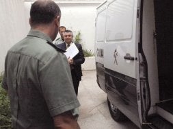 Roca, a su llegada a los juzgados. / EFE