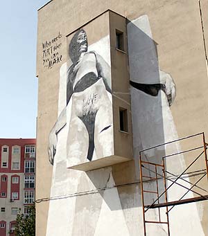 El artista Alex Void se inspiró en una noticia de prensa. / L. G.