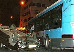 Espectacular accidente en Miraflores de los Ángeles