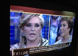 Lydia Lozano, ayer en Sálvame Deluxe. / SUR.es