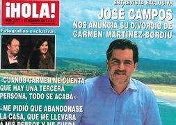 José Campos confirma que se separa de Carmen Martínez Bordiú