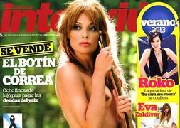 La actriz y modelo en la portada de Interviú.:: SUR