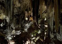 Vistas de la cueva de Nerja.:: Jorge Guerrero / AFP