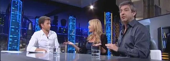 Pablo Motos, Belén Rueda y Ricardo Darín, el pasado miércoles. / Antena 3