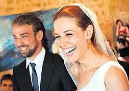 Raquel Sánchez Silva, el día de su boda con el cámara Mario Biondo. :: SUR
