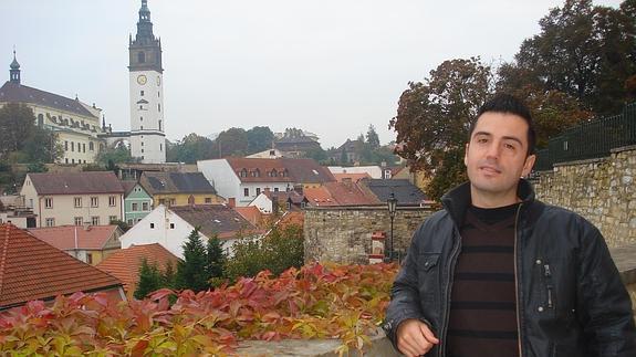 Ángel David García, en una visita a Litomerice.  