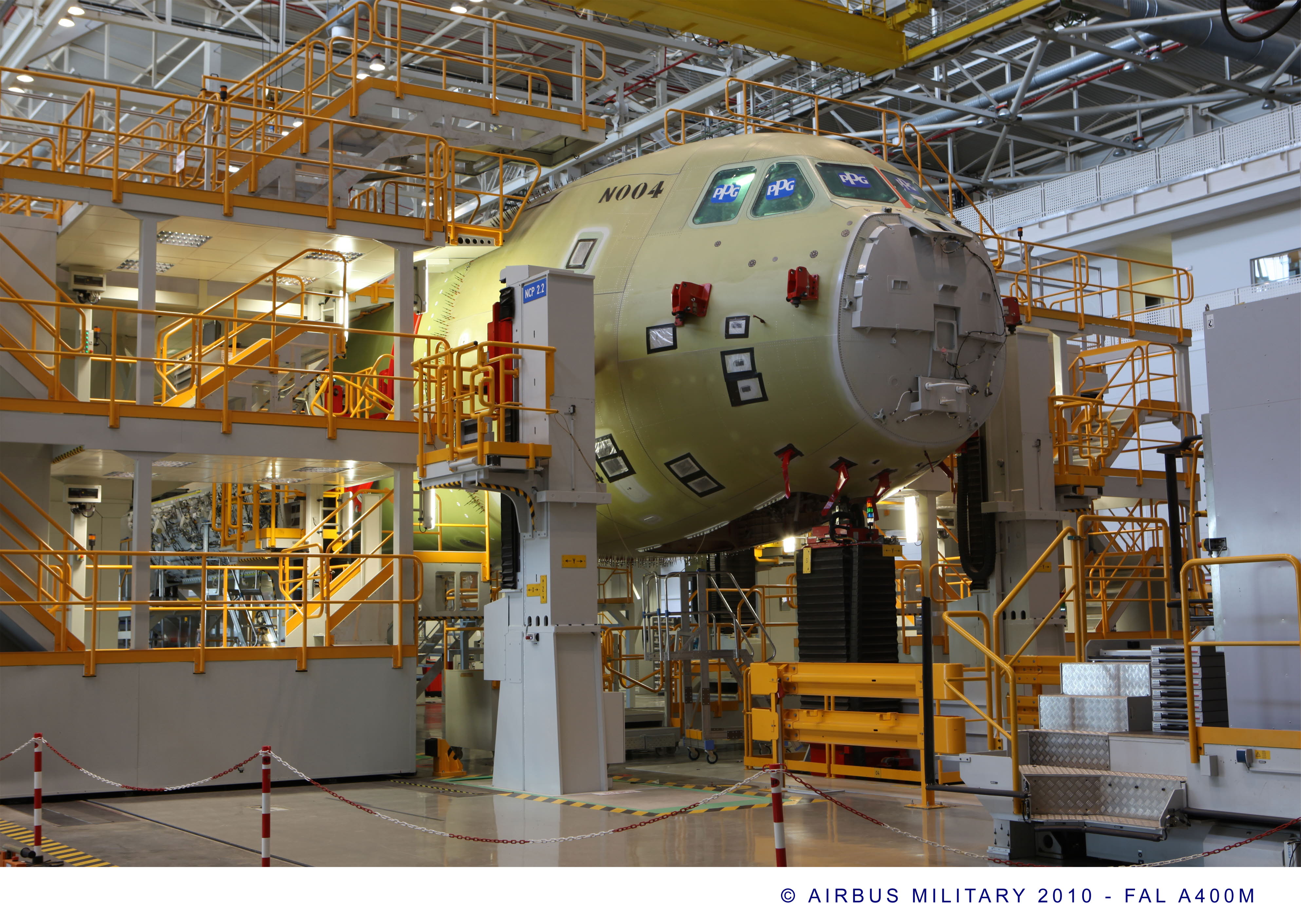 Construcción del Airbus A400M, el de mayor carga del mundo. 