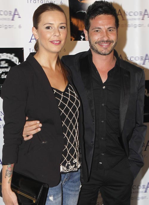 David de María y su novia, Lola Escobedo 