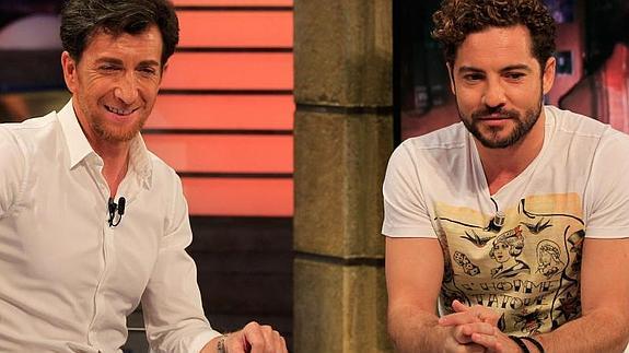 David Bisbal y Pablo Motos, en el programa de este lunes.