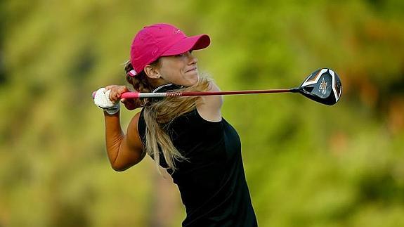 Azahara Muñoz se mantiene entre las 25 mejores del US Open