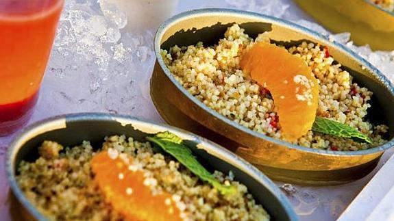 Imagen del taboulé, que se sirve en latas