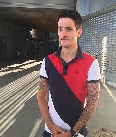 Luis Alberto, esta mañana tras pasar el reconocimiento médico
